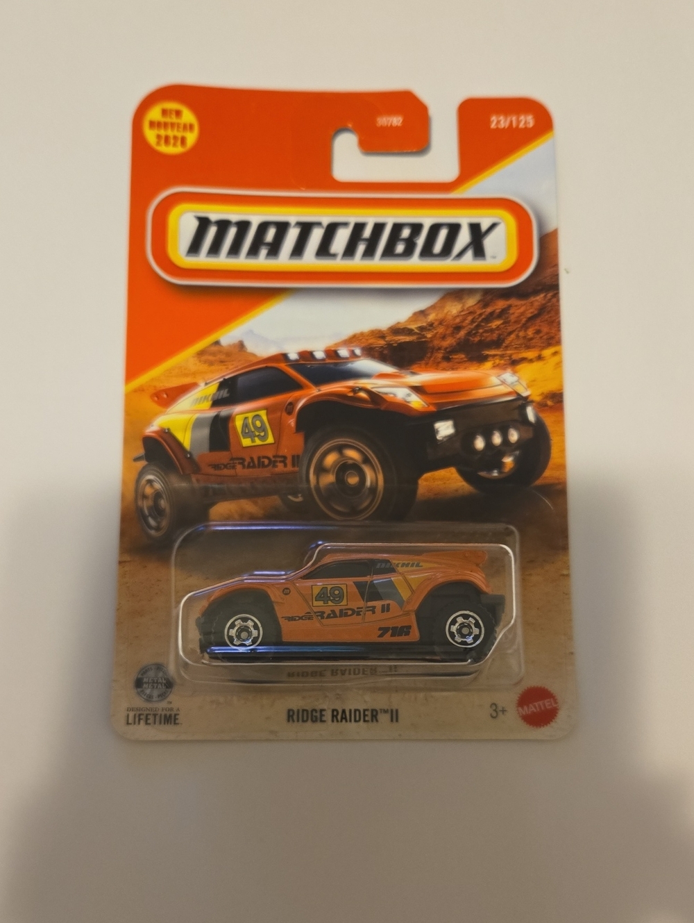 Matchbox Ridge Raider II Orange Die-Cast Off-Road Truck
